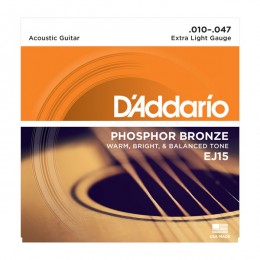 Струны для акустической гитары D'Addario EJ15 (10-47)