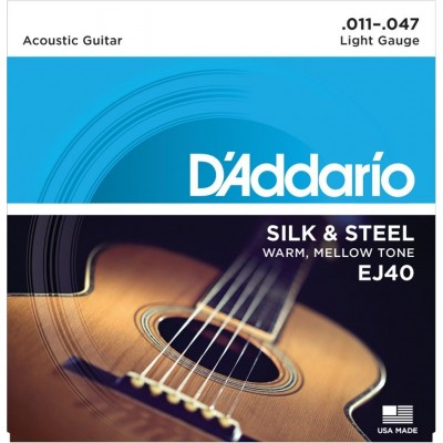 Струны для акустической гитары D'Addario EJ40 (11-47)