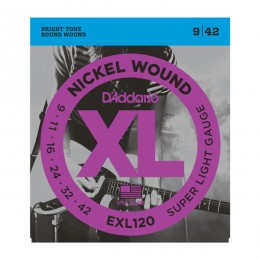 Струны для электрогитары D'Addario EXL120XL (9-42)